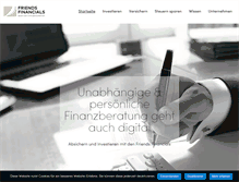 Tablet Screenshot of friends-financials.de